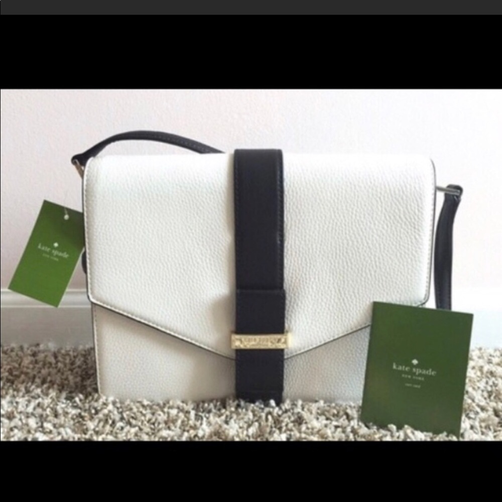 Kate Spade Josephine Parchment Drive Leather Shoulder Bag NWT